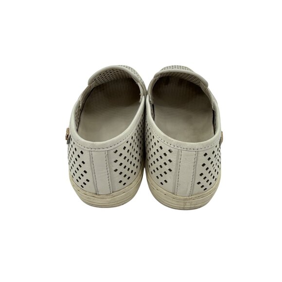 Tory Burch Jesse Womens Perforated Slip-On Sneakers Size 6 White - Picture 4 of 6